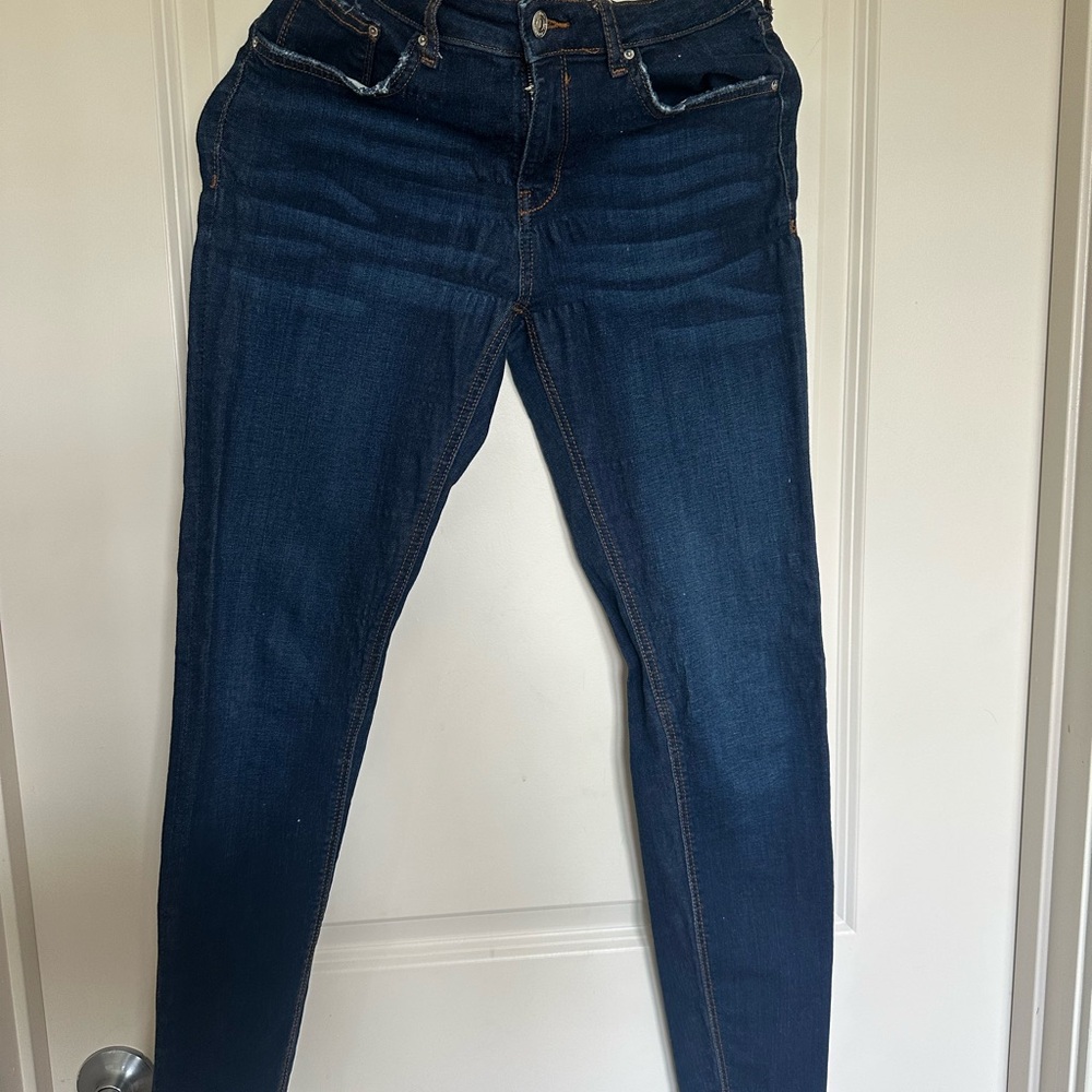 Zara Women's Dark Indigo Skinny Jeans